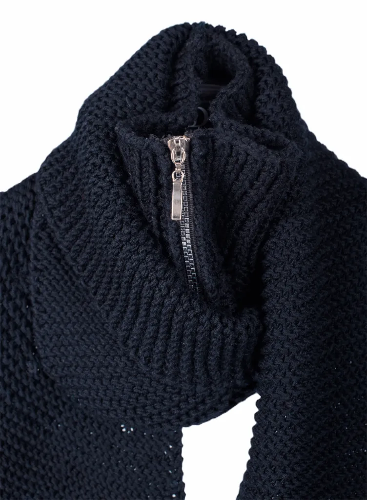 Chinchilla Fur Merino Wool Scarf